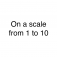 preview image for On a Scale from 1 to 10